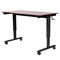 Luxor 60" High Speed Crank Adjustable Stand Up Desk - Black / Dark Walnut STANDCF60-BK/DW - alternate 2